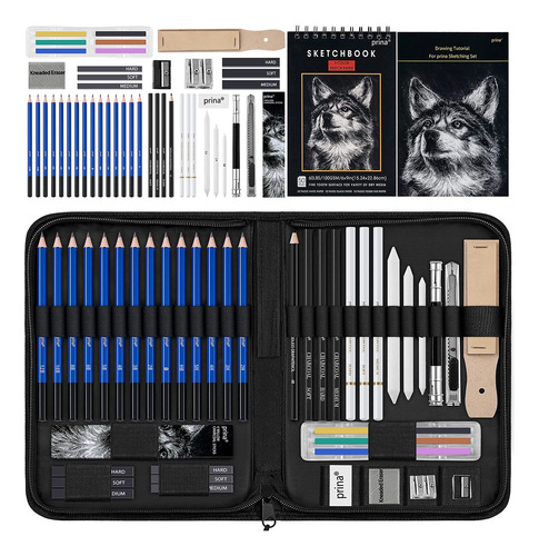 Kit De Dibujo Artístico Con 50 Cuadernos Y Suministros Profe