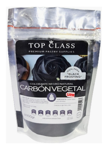 Colorante Negro Carbon Vegetal Top Class 100 Gr - Cc