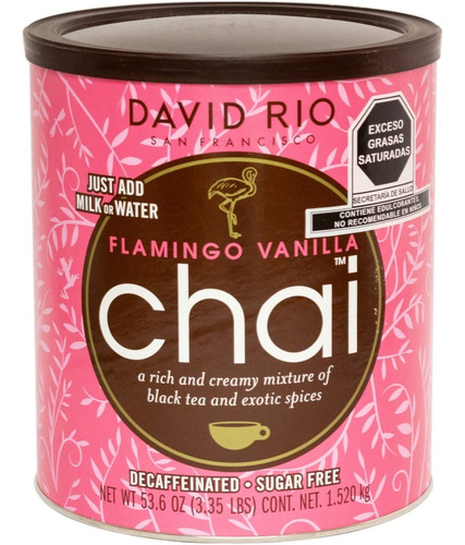 Té Chai, Flamingo Vanilla 1520 Grs, David Río