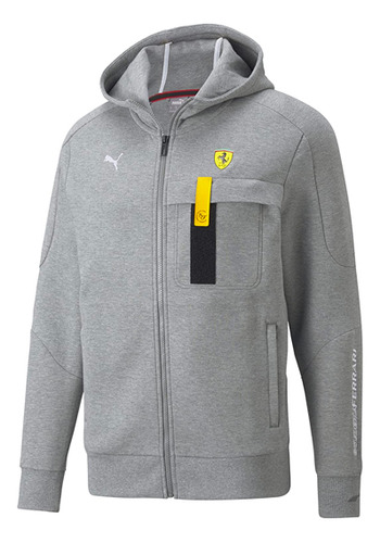 Sudadera Sport Puma Caballero Ferrari Race Hooded Swt Gris