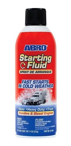 Spray Abro Arrancador Frio Motores Gasolina Diesel 312g