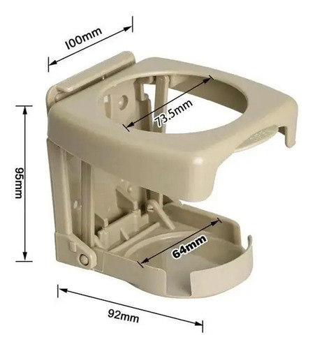 Ml Portavasos Universal For Bebidas De Coche Plegable