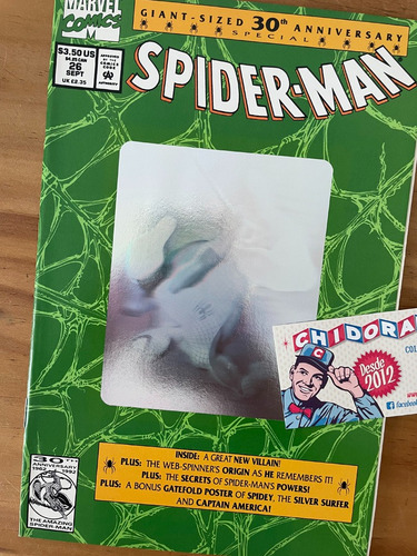 Comic - Spider-man #26 30th Anniversary Hologram Con Poster