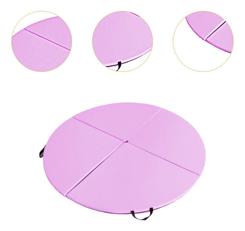 Esterilla De Baile En Barra Plegable, Portátil, Para, Rosa