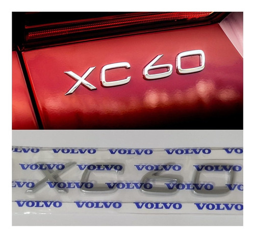 Acessório Volvo Adesivo Xc60 Trás Porta Mala Cromado