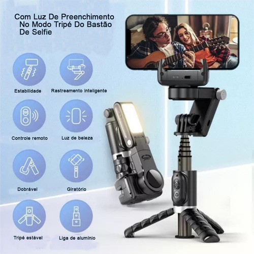 Gimbal Estabilizador para Smartphone - Compatível com Android e iOS, Ideal para Câmeras e Celulares | estabilizador celular | gimbal celular