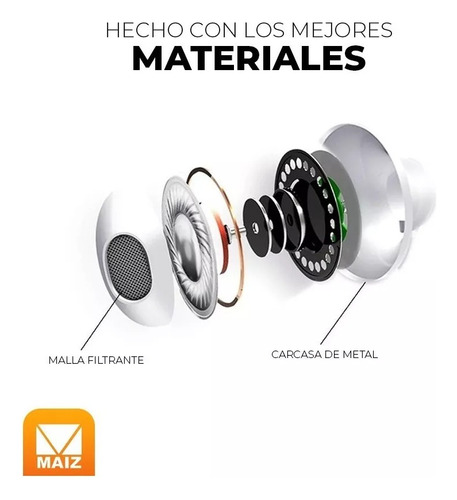 Audífonos Ergonómicos Manos Libres Alámbricos In-ear