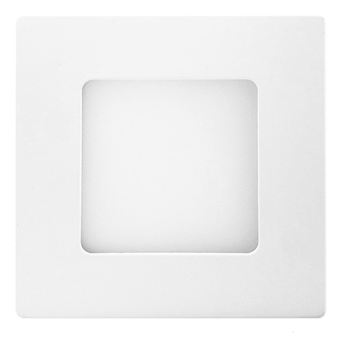 Lampara Panel Led 3w 6500k Luz Blanca Cuadrada Empotrable