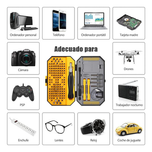 Juego De Destornilladores 145 En 1- Destornilladores De