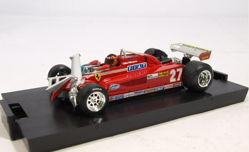 Ferrari 126 Ck Turbo Gp Canadá 1981, Villeneuve, Brumm 1/43 Rojo