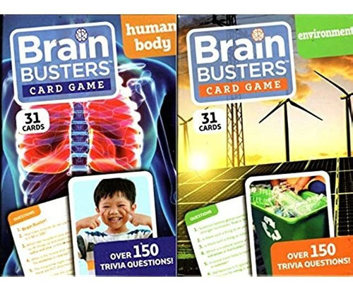 Brain Busters Juego De Cartas  Cuerpo Humano Y Medio Ambie