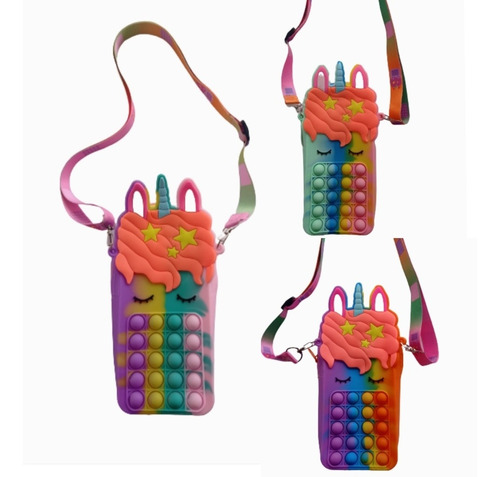 Cartera Para Niñas Bandolero De Pop It Fidget Toy