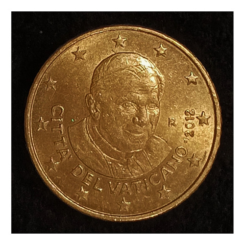 Vaticano 50 Cents 2012 Excelente Km 387 Benedicto Xvi