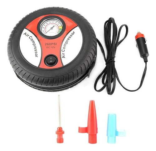Calibrador Pneus Mini Compressor Ar Inflador 12v Portátil