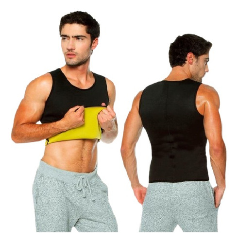 Chaleco Reductor Termico Camiseta Gym Faja Neotex Hombre