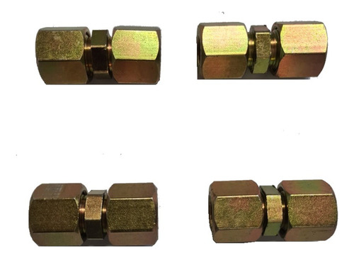 Kit União Emenda Porca Anilha Insert Tubo De 12mm C/4un