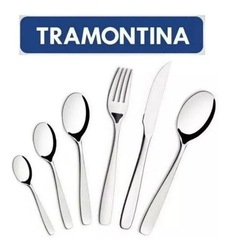 Set 24 Cubiertos Tramontina Cosmos Cuchillo De Asado