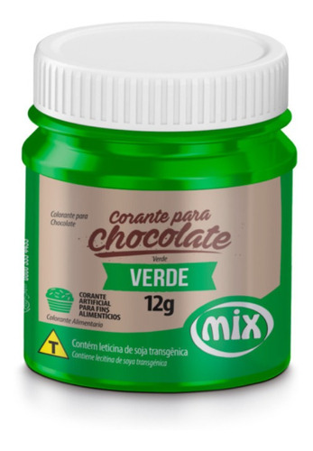 Colorante Alimentario Para Chocolates Verde Sin Gluten