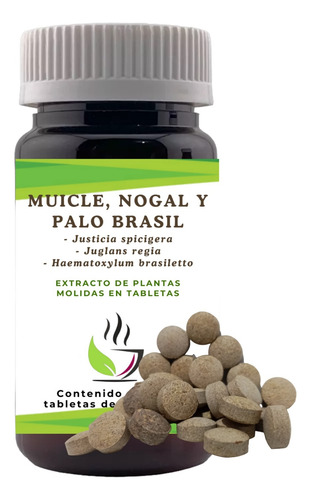 Té De Hierbas Muicle Nogal Y Palo Brasil 90 T4bletas Herb Ch