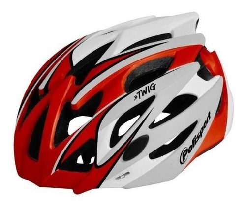 Casco Bici Polisport Twig - Blanco - Rojo °-°