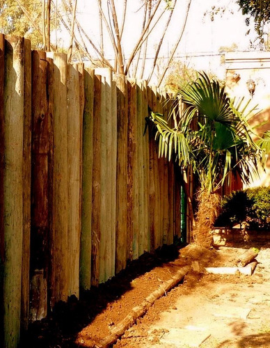 Empalizada Cercos De Poste De Madera Palo A Pique X M L