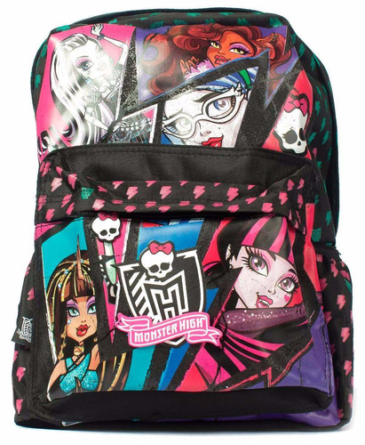 Mochila Espalda Monster High 16 PuLG Orig Dm404 Mundo Manias