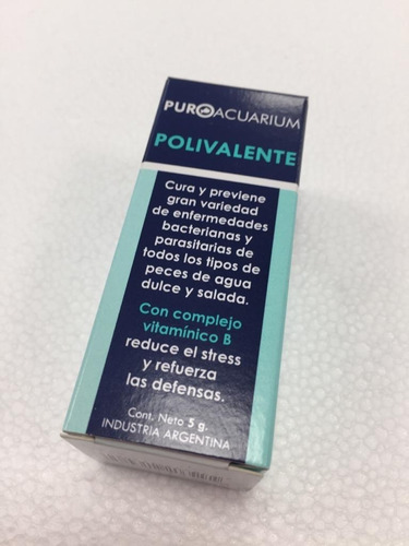 Imagen 5 de 9 de Polivalente Puroacuarium 5gr Acuario Para Peces Enfermos