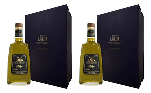 Aceite De Oliva Gran Laur 750cc Con Estuche X2 Unidades