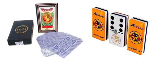 Domino America Profesional / Baraja Faisan Española Azul