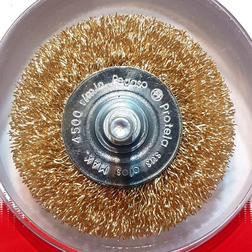 Cepillo Con Eje Circular 63mm Uso En Taladro Pegaso Cec63