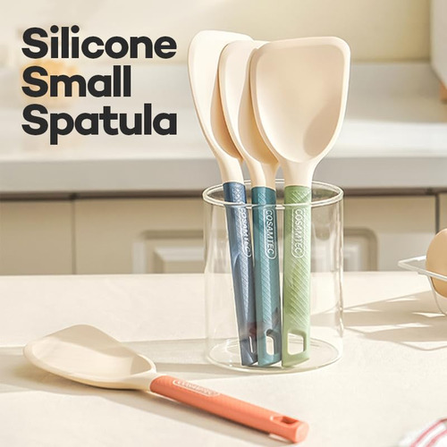 Espátula De Silicona Pequeña Para Cocinar, Turner Flexible B