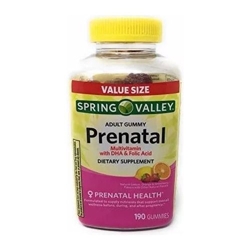 Suplemento Prenatal Gomitas  Multivitamin Dha Folic Acid