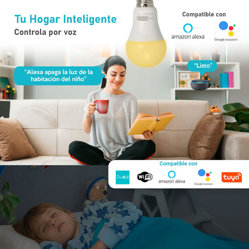 Foco Inteligente Duosmart Wifi Control App Alexa/google Rgb