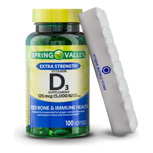 Valle De Primavera, Vitamina D3 Softgels, Vitamina D3 Mfb3v