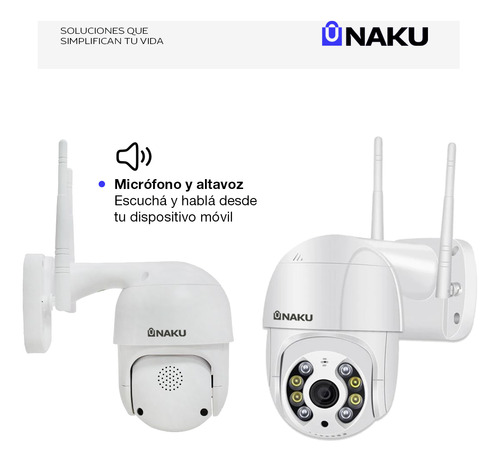 Kit X3 Cámara De Seguridad Wifi Ip Naku Cv-001 Full Hd Motorizada Nocturna 4mp