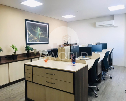 Imagem 3 de 26 de Domo Business - Sala C/ Estações De Trabalho E Mobiliada! - Sa01654 - 69528294
