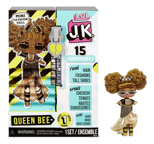 Jajaja. ¡sorpresa! Jk Mini Fashion Doll Queen Bee Con 15 Sor