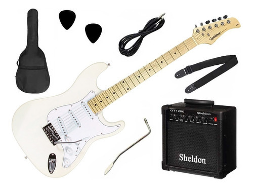 Kit Guitarra Waldman Street St-111 + Amp E Acessórios - Cor St-111 Wwh