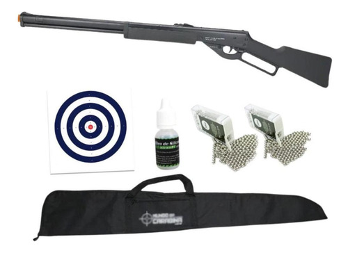 Carabina Pressão Cowboy Lever Action 4.5+2cx Esferas + Combo