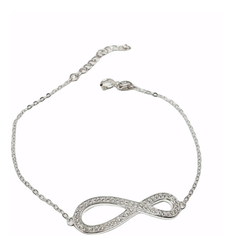 Pulsera Infinito Plata 925 Mujer Elegante Joyas Regalo Amor