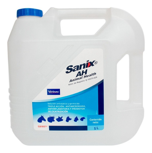 Virbac Sanix Ah Cicatrizante Y Sanitizante Bidón 5 L