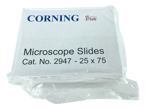 Portaobjetos 25x75 Corning 50 Pzas 2947-25x75