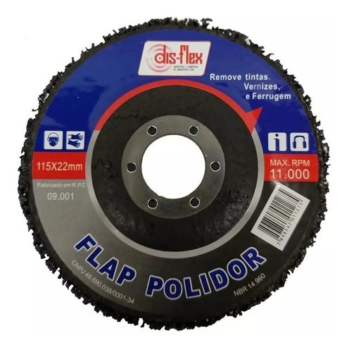 Disco Polidor Removedor Strip Preparador Metal Madeira 4.1/2