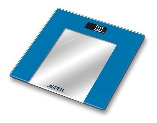 Aspen Balanza Digital De Vidrio B010 Azul Hasta 150kg