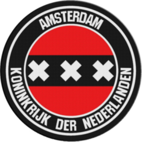 Parche Escudo Circular Paises Bajos Amsterdam