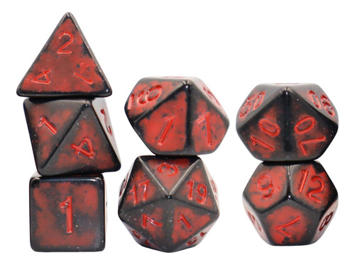 7 Uds Dados De Dados De Juego De Fiesta Dados De Acrílico