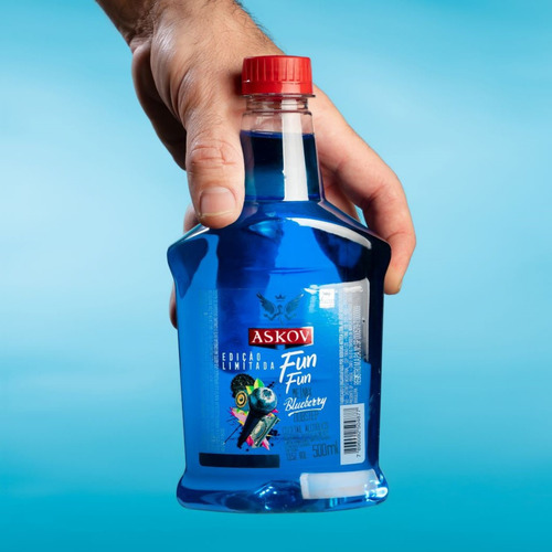 Bebida Askov Fun Fun Vodka Blueberry 500ml