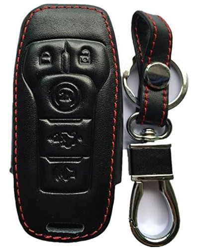 Leather Keyless Entry Remote Control Key Fob Cover Case...