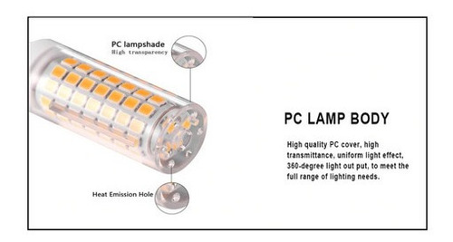 Imagem 5 de 9 de Kit 3 Lâmpadas Led G9 6w Aceita Dimmer