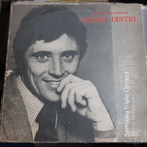 Vinilo Sacha Distel Recordando Lo Mejor De Sacha Distel Si2